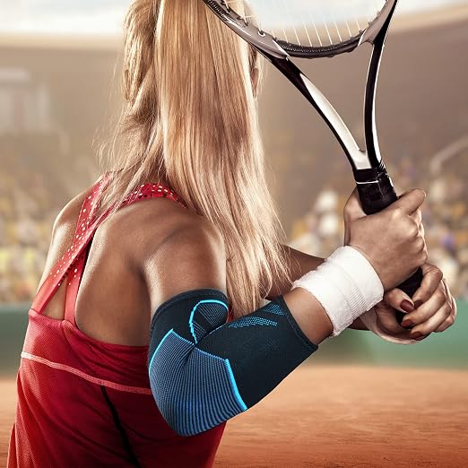 Arm Guards & Elbow Compression Sleeve (1 Pair)，Tennis Elbow Braces for Tendonitis and Tennis Elbow，Arm Supports Sleeves golfer，tennis elbow relief for women & men,elbow sleeve for weightlifting