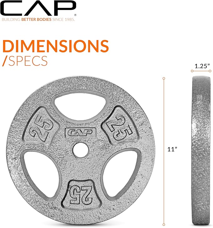 CAP Barbell Standard 1-Inch Grip Weight Plates