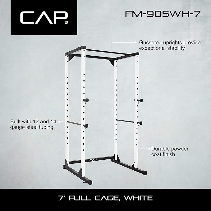 CAP Barbell Full Cage Power Rack Color Series | 6' or 7' Options