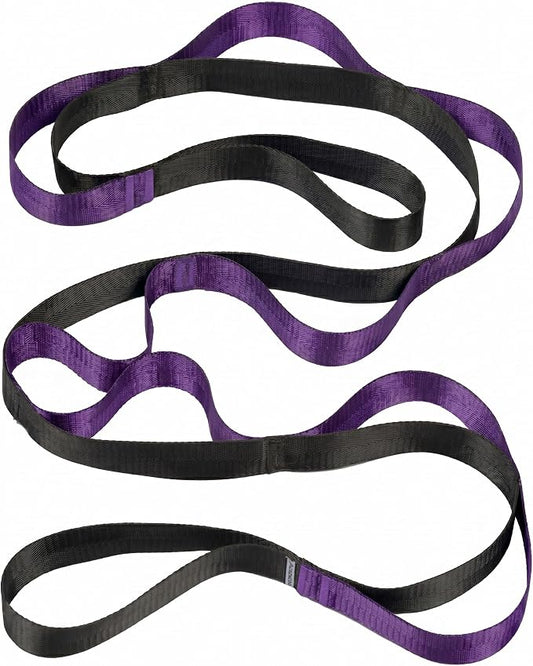 Acozycoo Stretching Strap with Loops for Physical Therapy,Yoga Strap for Stretching,Home Workout,Pilate & Flexibility Training,Non-Elastic Exercise Stretch Band for Hamstring,Leg Stretcher Belt,Flexibility Fascia