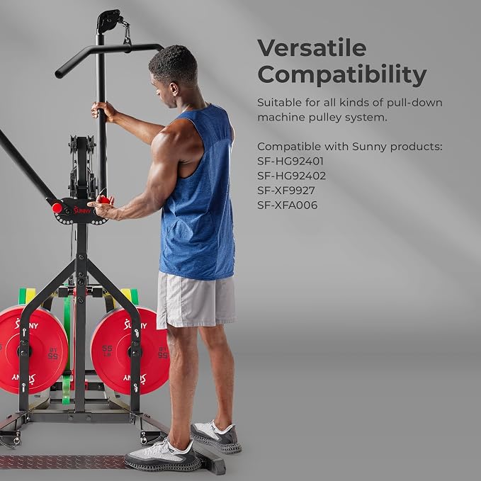 Sunny Health & Fitness Power Cage Squat Rack Attachments for Home Gym | Strength Training, Expanded Workout Variety, Durable Construction, Secure Fit, Quick Installation, Versatile Exercise Support