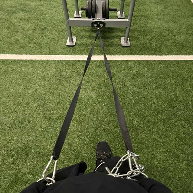 Weighted Training Waist Belt for Pulling Sled and Tires,Weight Sled Pulling Strap,Sled Trainer Pull Leash of Sled Harness,Pulley Strap for Strength Speed Agility Training