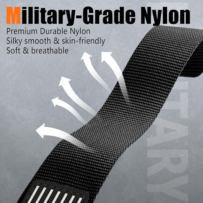 Rugged Nylon- Compatible with Apple Watch Ultra 3/ Ultra 2 Band 49mm Men,Tactical Soft Woven Stars- Stripes Flag Sport Strap for iWatch Bands 46mm 45mm 44mm 42mm Series 11 10 9 8 7 6 5 4 3 2 1 Se