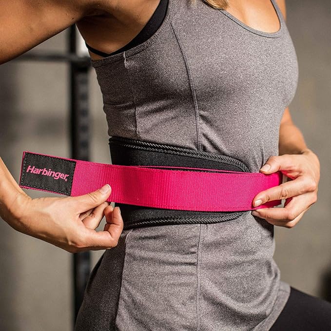 Harbinger Women's Training Belt Lifting Belt, pink