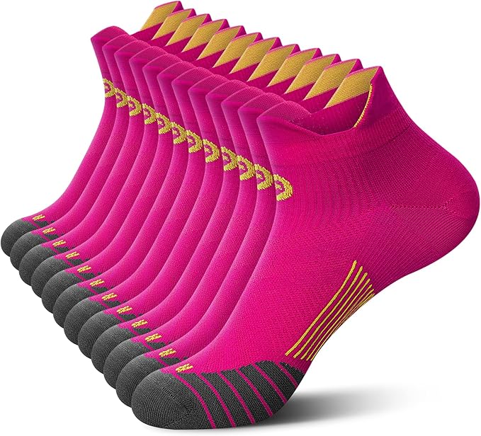Compression Socks for Men Women Ankle Running Socks for Plantar Fasciitis | Low Cut Athletic Ankle Socks with Ankle & Arch Support for Running, Cycling, Golf, Work, Plantar Fasciitis Relief