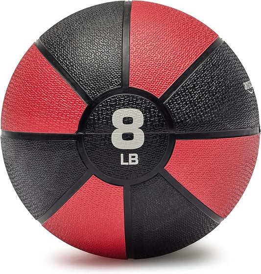 Amazon Basics Weighted Medicine Ball for Core Strength, Strength Training, Full-Body Workouts and Balance Exercises