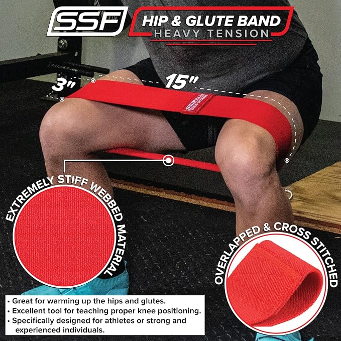 Hip and Glute Activation Band | Squat & Deadlift Warm-up Band for Hips and Glutes