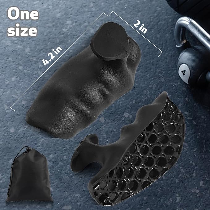 Rubber Gym Grips for Weight Lifting Workout Grip for Men Women | Anti-Slip Workout Grips for Weight Lifting Hand Protector, Rubber Weight Lifting Grips for Men Women Bodybuilding, Deadlifts