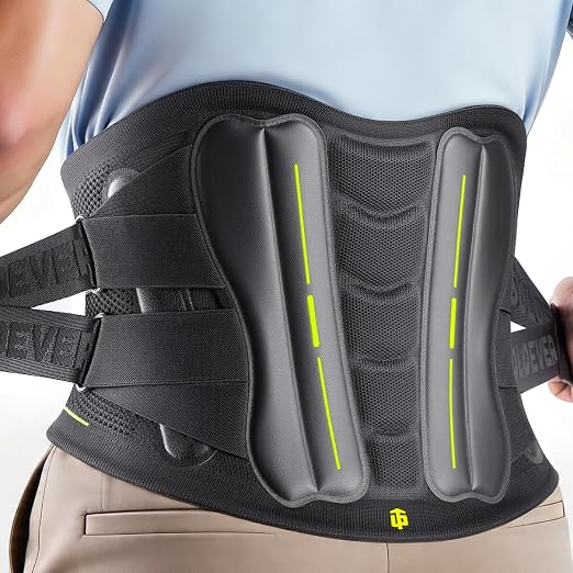 Back Brace for Men Lower Back Pain Relief, Back Support with Lumbar Pad | Ultra Breathable Lumbar Support Belt with Adjustable Straps, Immediate Relief from Sciatica, Herniated Disc, Scoliosis