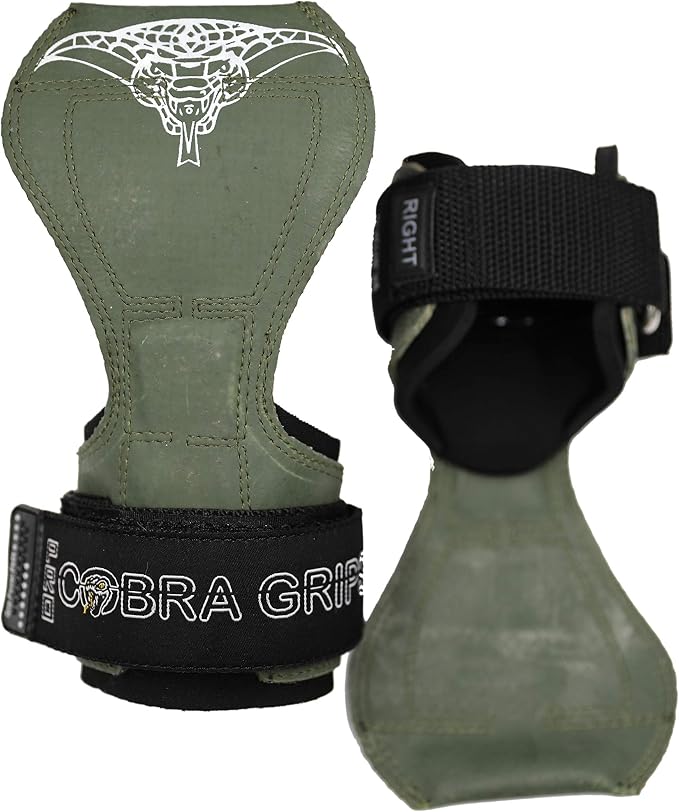 Cobra Grips Weight Lifting Gloves with Adjustable Neoprene Padded Wrist Wraps - Heavy Duty Alternative to Power Lifting Hooks for Deadlifts