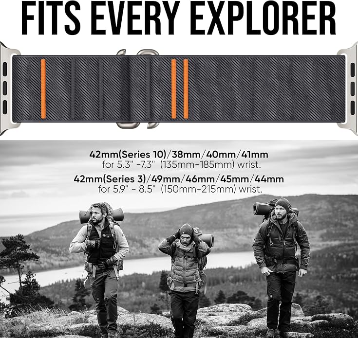 Suitisbest 2 Pack Sport Band Compatible with Apple Watch Ultra Band 49mm 46mm 45mm 44mm 42mm 41mm 40mm 38mm, Stretchy Sport Loop Strap for iWatch Series 11 10 9 8 7 6 5 4 3 2 1, SE 3 2 1, Ultra 3 2 1