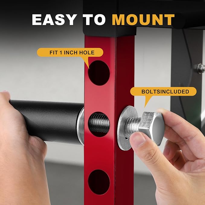 EVERYMATE Weight Plate Holder Power Rack Attachment 2 Inch Olympic Plate Storage Power Squat Rack Holder Weight Plates for 2x2 3x3 2x3 Power Cage Accessories Weight Plate Rack