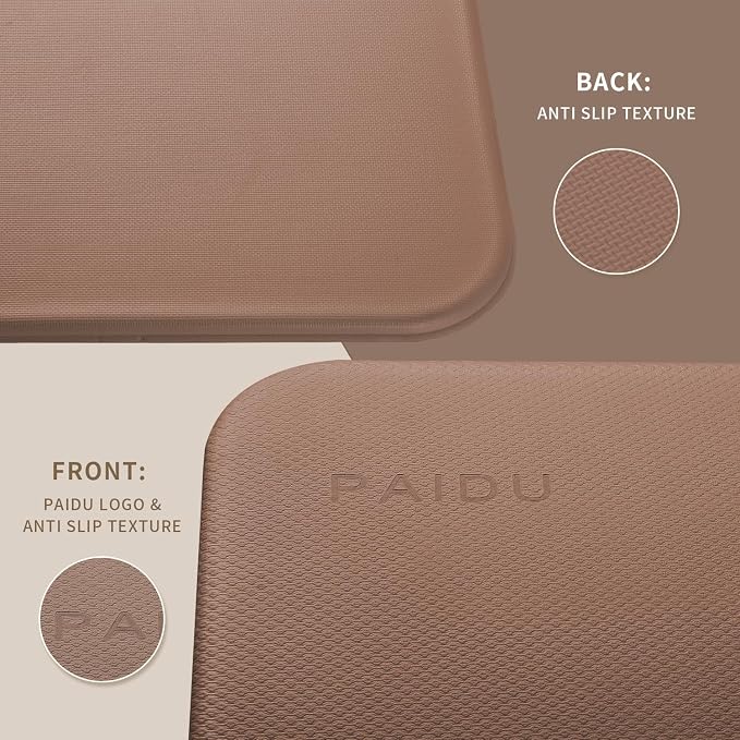 PAIDU Foldable Yoga Mat 10mm Thick, 75"x26" Non-Slip Fitness Exercise Mat | SGS Certified| uick Fold，Easy Storag，Portable for Yoga/Pilates/Studio/Home Workout
