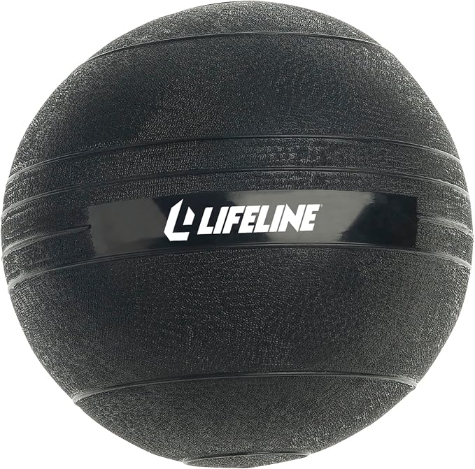 Lifeline Fitness Weighted Slam Ball - Easy to Grip Slam Ball for Home Gym and HIIT Workouts