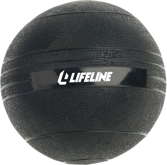 Lifeline Fitness Weighted Slam Ball - Easy to Grip Slam Ball for Home Gym and HIIT Workouts