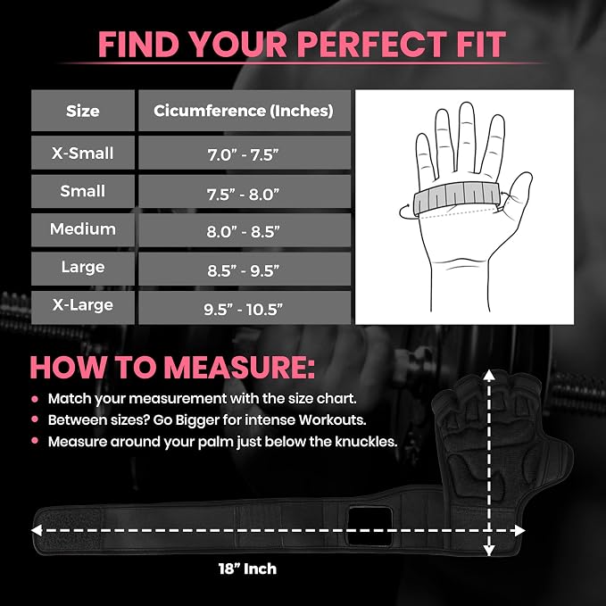 Workout Gloves for Men & Women, Smartwatch Compatible Ventilated Gym Gloves with Wrist Wrap Support, Breathable Weight Lifting Gloves for Fitness with Excellent Grip