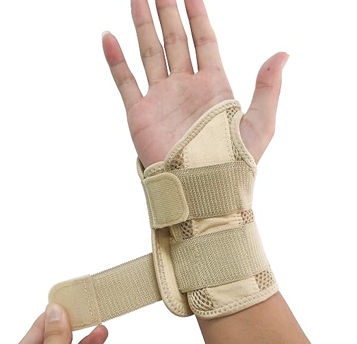 NuCamper Wrist Brace for Carpal Tunnel Night Wrist Support Right Left Hands | Wrist Splint for Men Women, Tendonitis Arthritis Pain Relief,Adjustable Compression Hand Braces, Sleeping, Office Work Typing