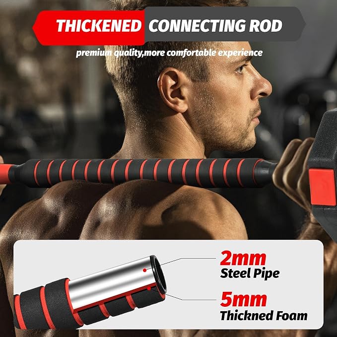 Adjustable Dumbbells, 44/66/88Lbs Free Weight Set with Connector, 4 In1 Weight Dumbbell Set Used As Kettlebells, Barbell, Push Up Stand, Fitness Exercise for Home Gym Suitable Men/Women