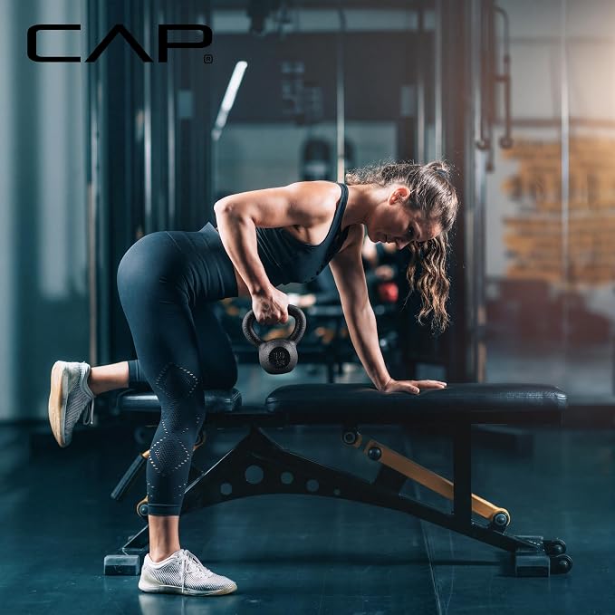 CAP Barbell Cast Iron Kettlebell - Singles and Sets, Multiple Weight Choices