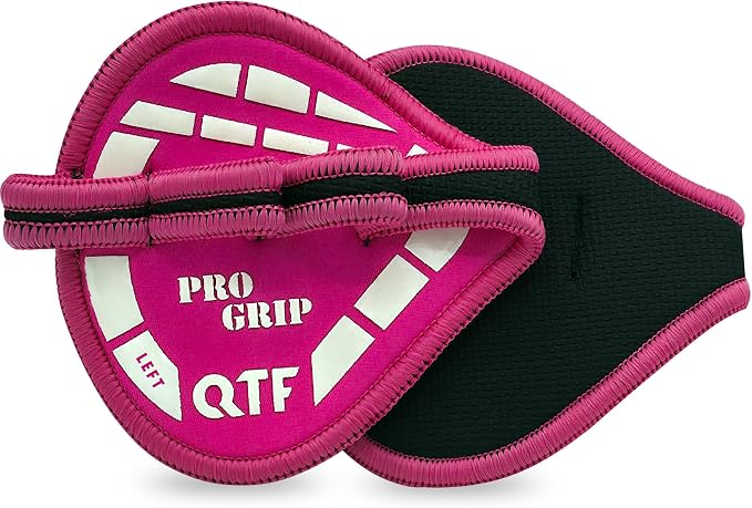 QTF Gym Grips Pads - Neoprene Gloves Gym Palm Protector Weight Lifting Grips Replacement of Workout Gloves Men and Women - Lifting Grip Pads for Weightlifting, Calisthenics.