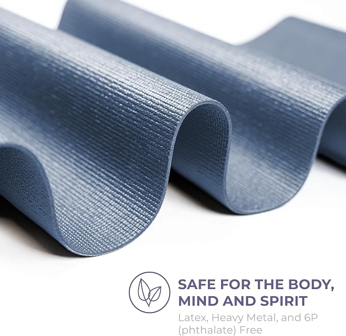 Voyage 5mm Studio Yoga Mats, 6 Pack, 72x24in | Extra Long, Anti-Tear Exercise Mats for Workout, Stretching, Fitness - Non Slip Gym Mats for Home, Schools and Studios