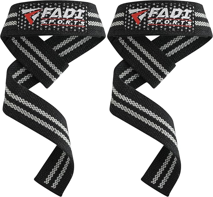 Lifting Wrist Straps for Weightlifting, Bodybuilding, Powerlifting & Deadlifts – 24 Inch Cotton Straps with Padded Neoprene for Strength Training & Grip Support