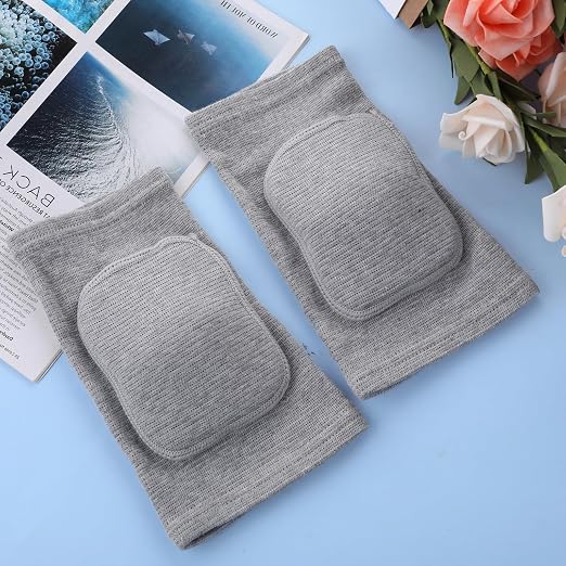 COMNICO Arm Brace Pads Elbow Protector Strap Pair Gray, Breathable Anti-Collision Sponge Tendonitis Fitness Volleyball Basketball Tennis Golfers Knee Support Band for Kids Men Women Elderly