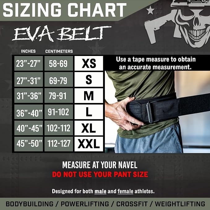 Iron Infidel Recon Weight Lifting Belt - 4" Wide Self Locking Gym Belt for Men & Women, EVA Foam Core Support Weight Belt for Squatting, Deadlifting, Powerlifting, Workout, Fitness & Crossfit