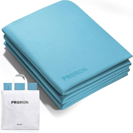 PROIRON Foldable Yoga Mat 0.24"/0.16" for Home Workout & Travel, Non Slip Travel Yoga Mats with Carry Bag, Packable Yoga Mat for Home Gym, Pilates, Fitness,Stretching