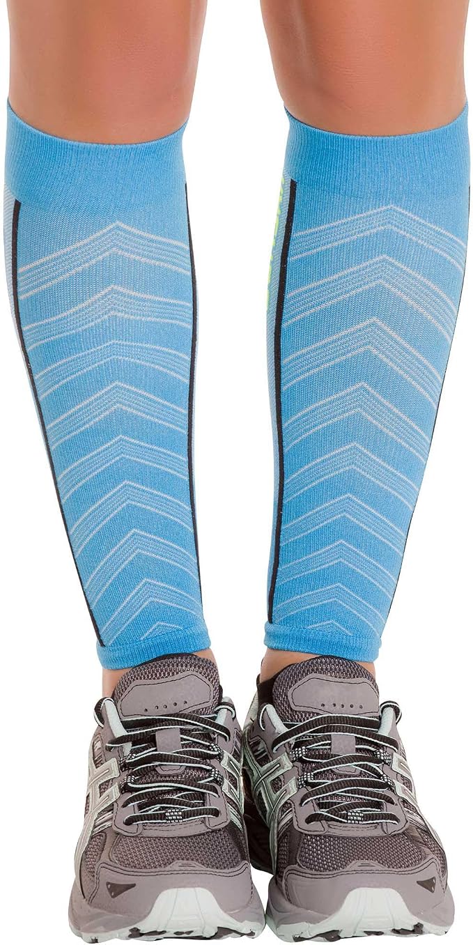 Zensah Featherweight Compression Leg Sleeves - Relieve Shin Splints, Calf Strains