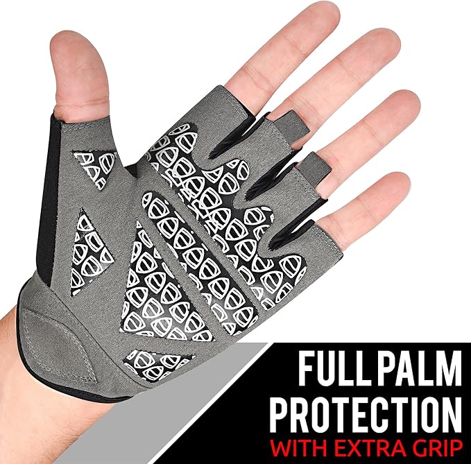 AYRO Breathable Weight Lifting Gloves, Gym Gloves for Men & Women with Extra Grip, Workout Glove for Men with Full Palm Protection, Removal with Durable Closure, for Weightlifting