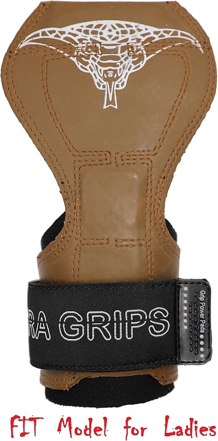 Cobra Grips Weight Lifting Gloves with Adjustable Neoprene Padded Wrist Wraps - Heavy Duty Alternative to Power Lifting Hooks for Deadlifts