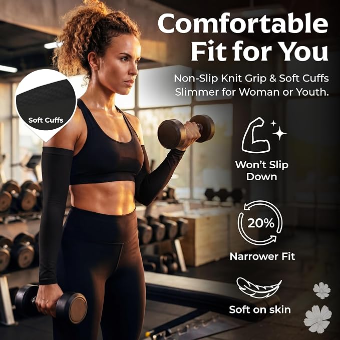SportsTrail Cooling Arm Sleeves for Men & Women – Breathable, UV Sun Protection, Sports Arm Sleeves for Women, Men & Youth