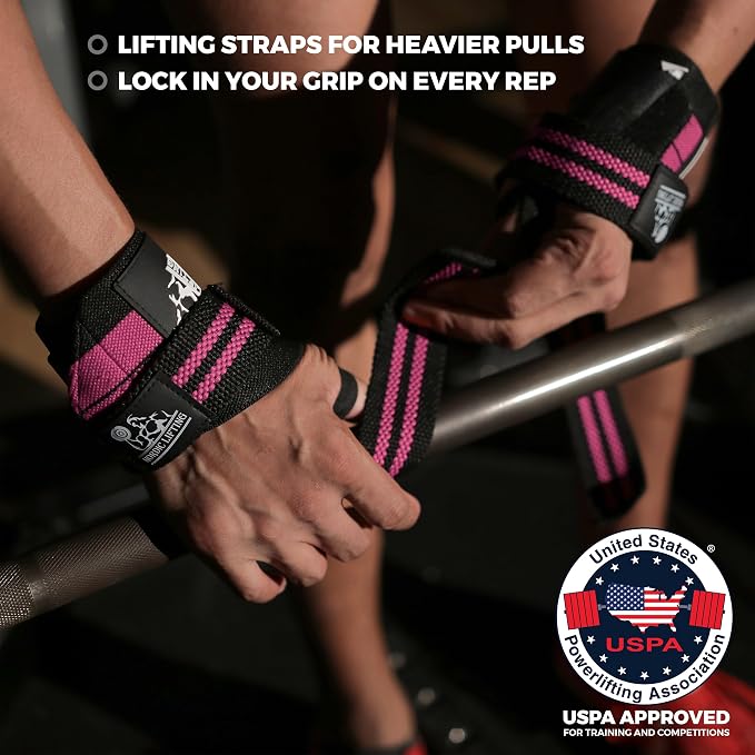 Wrist Wraps + Lifting Straps Bundle (2 Pairs) for Weightlifting, Cross Training, Workout, Gym, Powerlifting, Bodybuilding - Support for Men/Women, Avoid Injury During Weight Lifting