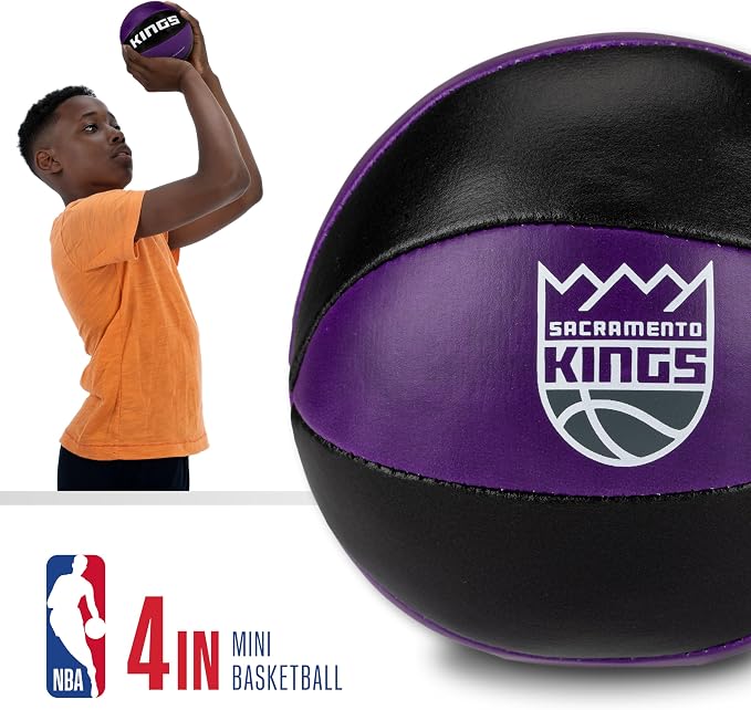Franklin Sports NBA Toy Basketballs - 2 Pack of Kids Soft Mini Basketballs for Over The Door + Indoor Hoops - NBA Fan Shop