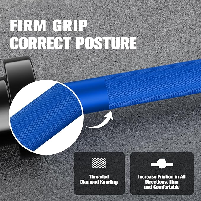 RitFit Barbell Weight Set - 4/6FT Olympic Barbell with Weight Plates (55-115LB Total) - Weightlifting Equipment for Squats, Curls, Deadlifts, Presses, Hip Thrusts