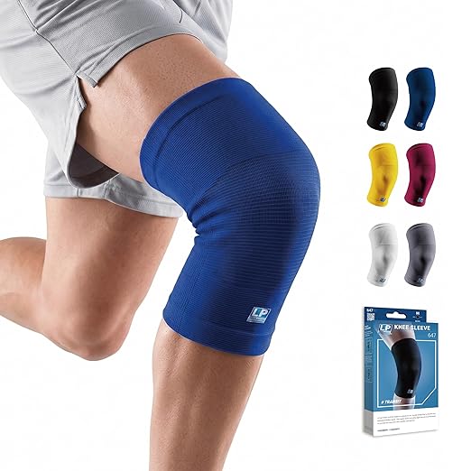 LP 647 Knee Brace For Arthritis Pain, Knee Pain Relief, Injury Recovery - Knee Sleeve For Weightlifting, Basketball, Hiking, Biking, Running, For Men Women (Blue, XL, 1pcs)