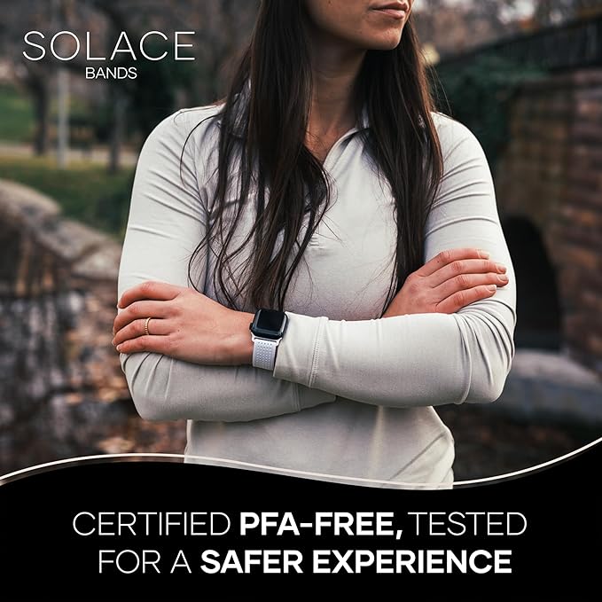 Solace Sport Adapt Bands - Apple Watch Bands, Breathable Nylon with Magnetic Clasp, Unisex Smart Watch Band, Apple Watch Strap