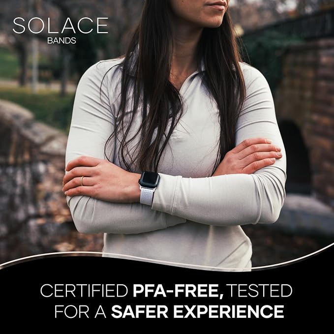 Solace Sport Adapt Bands - Apple Watch Bands, Breathable Nylon with Magnetic Clasp, Unisex Smart Watch Band, Apple Watch Strap