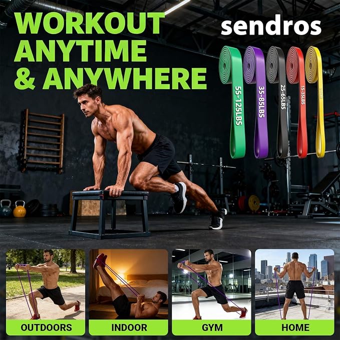 Resistance Bands, Pull Up Resistance Bands, Men's and Women's Fitness Training Bands, Suitable for Stretching, Training, and Physical Therapy