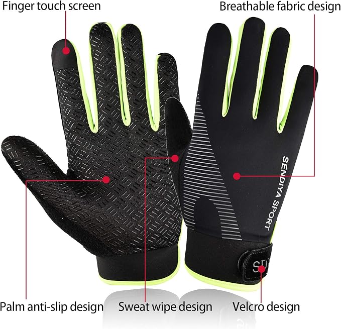 YHT Workout Gloves, Full Palm Protection & Extra Grip, Gym Fishing Fencing Gloves for Weight Lifting, Training, Fitness, Exercise (Men & Women)