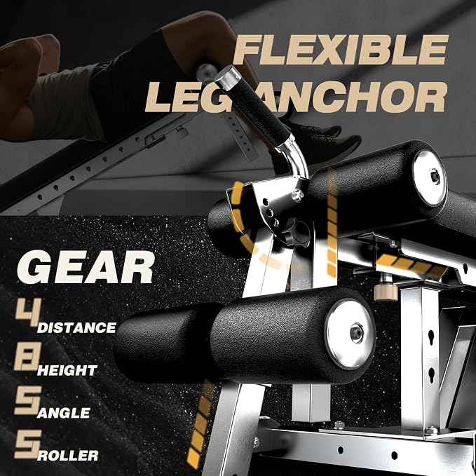 Keppi Fitness Bench6000 Weight Bench, Commercial Grade FID Workout Bench | 2200lb Flat Capacity, 11 Back&8 Seat Specialized Angles for Serious Lifters, 97lb Frame Weight with above 1 Gauge Support