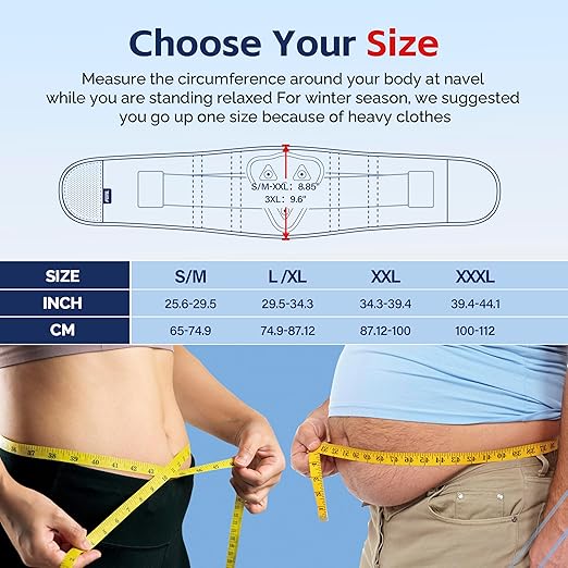 FEATOL Back Brace for Men Lower Back, Lumbar Support Belt- Back Pain, Adjustable Support Straps with Removable Lumbar Pad for Heavy Lifting Work, Black, Plus Size L/XL