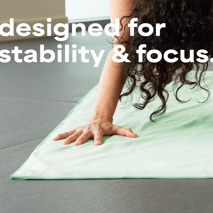S&T INC. Aura Microfiber Yoga Mat Towel, 2 Pack, 26.5" x 72", Blue & Green | Soft and Absorbent, Quick-Dry for Gym, Pilates, and Hot Yoga, Compact for Gym Bag, Machine Washable