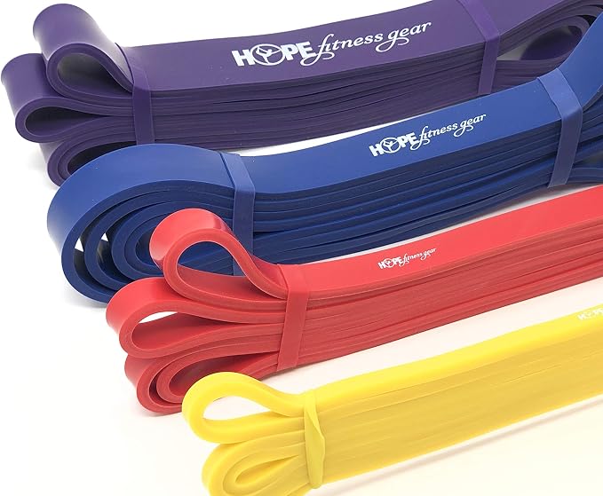 Hope Fitness Gear Large Loop Resistance Band Pull Up Assist & Power Resistance Band for Strength Training, Muscle Building, Mobility, Home Workouts & Travel