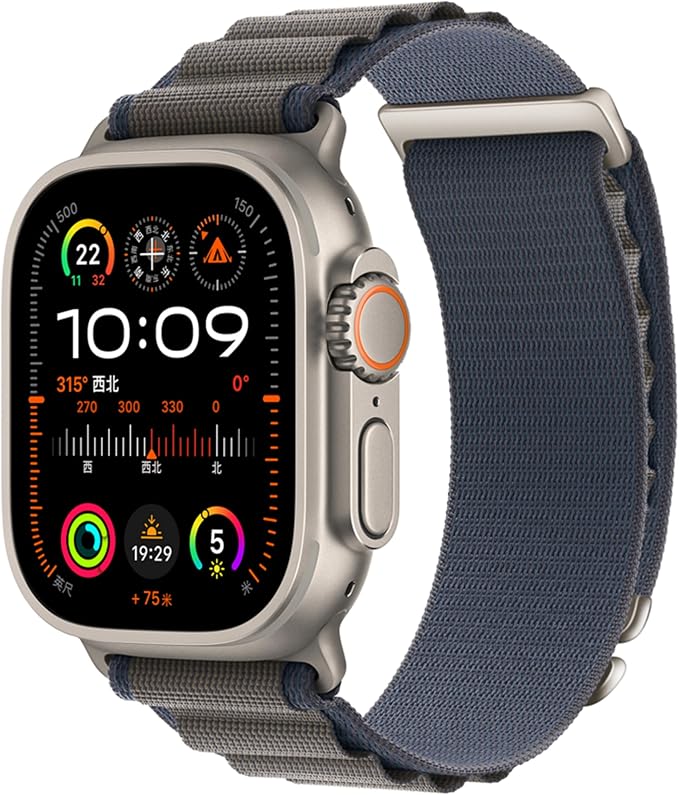 Alpine Nylon Sport Bands Compatible with Apple Watch Ultra Band 49mm 46mm 45mm 44mm 42mm Men Women, Stretch Loop Strap with D-Hook for iWatch Series 10 Ultra SE 9 8 7 6 5 4 3 2 1 (Blue, 38mm/40mm/41mm/42mm(Series 10))