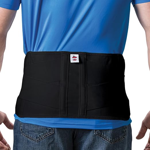 CorFit Back Brace for Lower Back Pain Relief & Lumbar Support Belt, BK, XL | CorFit's patented proportional sizing and dual pulls deliver customized compression, posture support, and spinal stability.