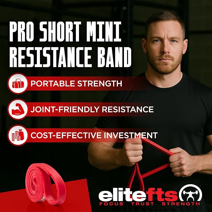 EliteFTS Pro Resistance Band - Boost Core Stability and Flexibility with This Portable, Joint-Friendly Tool