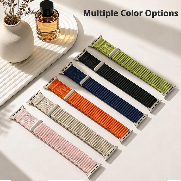 Nylon Loop Sport Band Compatible with Apple Watch Ultra 3 2 Band 49mm 46mm 45mm 44mm 42mm 41mm 40mm 38mm Women Men, Stretchy Strap Elastic Fabric Wristband for iWatch Series 11 10 SE 9 8 7 6 5 4 3 2 1