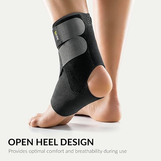 BraceUP Ankle Brace - Relieve Pain, Enhance Stability for Foot Pain, Sprained Ankle, Achilles Tendonitis, Men and Women (Black)